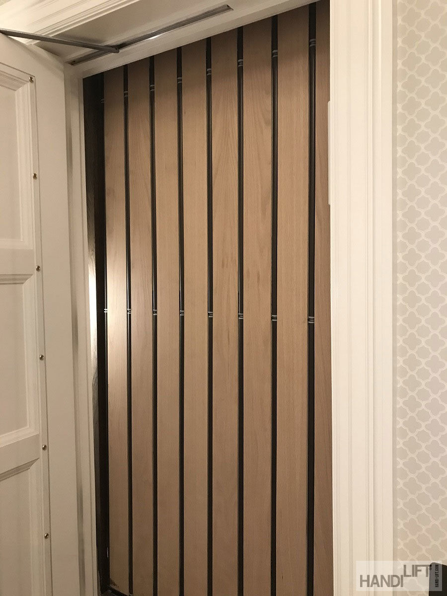 Photo of the elevator with door open